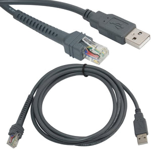 1 X USB A Male to RJ45 Cable 7ft 2M for Symbol Barcode Scanner